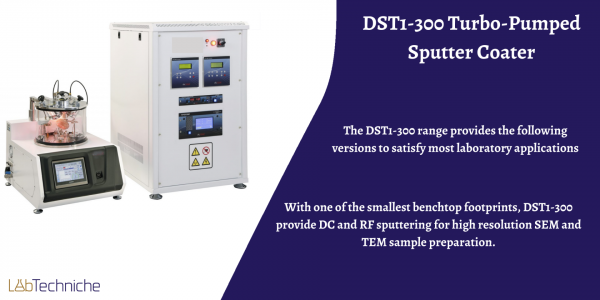 DST1,2,3-300 Desktop Turbo-Pumped Sputter Coater by Vac Techniche