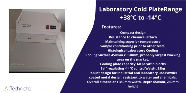 Cold Plate Large working area +38°C to -14°C