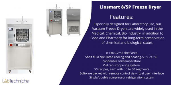 Liosmart 8/5P Freeze Dryer