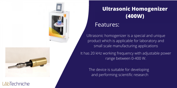 Ultrasonic Homogenizer (400W)